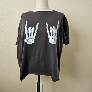 Custom Skull Rock On Graphic L